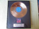 Santana: Framed Supernatural 24 Ct. Gold Record,Ltd Ed only 2500 made. #546