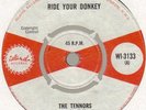 THE TENNORS - RIDE YOUR DONKEY (UK ISLAND WI-3133) SKA/REGGAE 1968 HEAR
