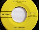 * AVENGERS Crying All Alone/No Wonder RARE GARAGE NORTHERN SOUL Mr Genius HEAR