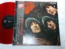 BEATLES RUBBER SOUL JAPAN 1982 ORIGINAL MONO RED COLOR VINYL w/NARROW OBI