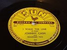 I walk the line / Get rhythm   Johnny Cash   SUN 241 78RPM 1956 vg++ TO ex-