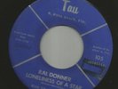 DOOWOP TEEN POPCORN RAL DONNER--LONELINESS OF A STAR--HEAR BOTH-1963 FLORIDA TAU