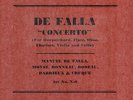 US BLUE COLUMBIA SET X-9: de FALLA PLAYS HIS HARPSICHORD CONCERTO (1930)