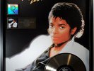 Michael Jackson Thriller  XXL US RIAA Gold Music Award goldene Schallplatte