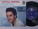 ELVIS PRESLEY Rare French France EP Little Sister 86.304 Petit trou Solid center