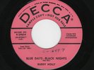 '56 Classic Rockabilly BUDDY HOLLY Blue Days-Black Nights/Love Me VG++ HEAR BOTH
