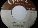 LISTEN RARE Garage ROCK 45  THE STRANGERS 1965  WHAT A LIFE / LONELY STAR ORIEL