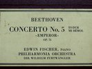 EDWIN FISCHER   Beethoven Concerto in E flat major No 5   cond.Furtwängler  1951