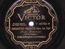 Victor #V-38092 Race: Duke Ellington Orch.- Haunted Nights/The Duke Steps Out V+
