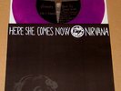 NIRVANA Here She Comes Now 7 Purple Vinyl 45 Melvins Fold Out Sleeve RARE Grunge