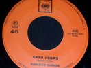 EX ROBERTO CARLOS negro gato GARAGE MOD STOMPER listen SINGLE 1969 Erasmo Carlos