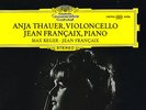 DGG - ANJA THAUER VIOLONCELLO - REGER - FRANCAIS - CELLO WORKS - REISSUE - MINT