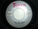RARE 45. SURF GUITAR INSTRUMENTAL ROCKER: THE BEL-AIRES-BAGGIES-LT 107