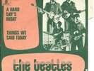 BEATLES a hard day's night (PS FLASH BACK) VG+/EX  french 7