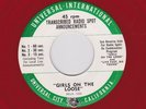 GIRLS ON THE LOOSE & LIVE FAST DIE YOUNG Radio Spots 45 Red Vinyl Paul Henreid
