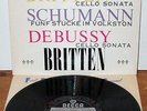 BRITTEN DEBUSSY SCHUMANN ROSTROPOVICH & BRITTEN SXL 2298 WIDE BAND GROOVED LABEL