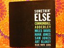 Cannonball Adderley Somethin' Else Miles Davis Blue Note 1595 DG RVG EAR W 63RD