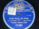 PIANO 78 rpm RECORD Regal RICARDO VIÑES El Amor Brujo MANUEL DE FALLA