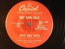 NAT KING COLE / PEGGY LEE Christmas 33 1/3 TOYS FOR TOTS   CAPITOL VG-