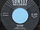 ADRIAN LLOYD And The SUNSETS 45 Justine SUNSET 603 Garage Surf 1963
