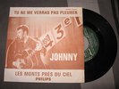 45T 7' de JOHNNY HALLYDAY Jukebox Promo Rare Tu ne me verras pas pleurer