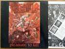 KREATOR - Pleasure to Kill LP + Postcard  1.PRESS 1986 * coroner sodom protector