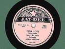 DOO-WOP :  THE CRICKETS W/ DEAN BARLOW ON JAY-DEE 78 785