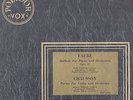 THIBAUD, Jacques, violin. CHAUSSON. Poeme/G. CASADESUS. FAURE. Ballade. Vox 6450