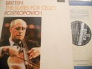 DECCA SXL 6393 UK WB rare first pressing Britten cello suites ROSTROPOVICH  NM