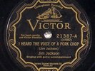 Jim Jackson, Victor 21387, E+
