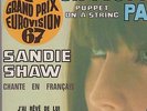 autographe 45T EP original SANDIE SHAW un tout petit pantin/ j'ai rêvé de lui