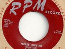 BLUES 45  B.B. King  PLEASE LOVE ME/ HIGHWAY BOUND on RPM 386 VG+