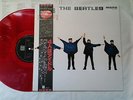 BEATLES HELP JAPAN 1982 ORIGINAL LIMITED MONO RED COLOR VINYL w/NARROW BLACK OBI