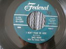 James Brown I Won't Plead No More / Chonnie-On-Chon 45 record