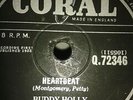 Buddy Holly:  Heartbeat / Well....All Right          78rpm