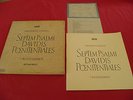 Lassus - David Psalms - Pohl - 1st 1958 ARCHIV STEREO SAPM 198 014/15 BOX EX