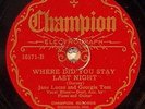 Jane Lucas and Georgia Tom, Champion 16171, V-