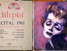 EDITH PIAF Recital 1961 SIGNED AUTOGRAPH France French FSX 133 LP