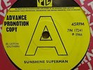 DONOVAN SUNSHINE SUPERMAN ORIG UK 1966 PYE 45 DEMO MINT