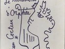 JEAN COCTEAU coffret 33t 25 cm ART COVER LE TESTAMENT D'ORPHEE 1959 diction