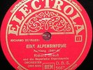Richard Strauss Alpensinfonie 6- 78 RPM Conduct by Composer Electrola Near Mint