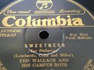 TED WALLACE & CAMPUS BOYS 78rpm Sweetness The Moonlight March COLUMBIA 1908-D M