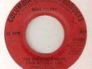 NORTHERN SOUL DANA VALERY YOU DONT KNOW WHERE YOUR INTEREST LIES  45