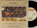 ANDY WILLIAMS christmas 45 w/ps IT'S THE MOST WONDERFUL TIME OF THE YEAR VG++  