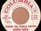 JUNIOR LEWIS Hear What I Say northern soul popcorn r&b 45 on Columbia promo HEAR