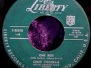 1957– Eddie Cochran–One Kiss /Mean When I'm Mad 45 rpm Record Liberty 55070 E-