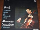 MAURICE GENDRON - BACH - Compl. Suites Cello Solo - 3 lp box PHILIPS