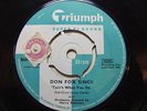 Don Fox Sings – ‘Tain’t What You Do 1960 7” Triumph RGM 1022  joe meek