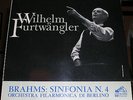 FURTWANGLER: BRAHMS SYMPHONY 4 QALP BPO RARE ITALY LP  EX