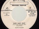 HEAR Rockabilly Promo 45 FLOYD WILSON Baby, Baby, Baby (You're Too Young For Me